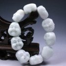 Hand carved jade Buddha, bracelet. A successful man like best