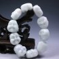 Hand carved jade Buddha, bracelet. A successful man like best