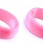 The outstanding natural pink agate, hand-carved wide bracelet. The choice of beautiful lady