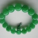 Buddhist prayer beads. Bracelet. 12 mm beads, 16 green jade beads. Christmas gifts.