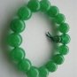 Buddhist prayer beads. Bracelet. 12 mm beads, 16 green jade beads. Christmas gifts.
