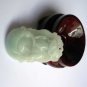 Light green jade 12 zodiac sheep, hand-carved 100%. Lucky charm pendant necklace.