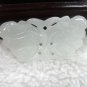 Natural, white jade butterfly charm pendant. The beautiful girl's favorite.