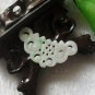 White jade pendant, hand-carved jade butterfly pendant hollow. Selection of beautiful girls