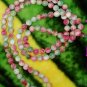Tibetan Buddhism, colored jade beads. Yoga meditation 108 beads bracelet necklace