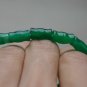 Hand-carved; steadily higher green agate bracelet, natural quality agate bracelet.