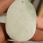 Natural white jade. Hand-carved jade necklace Pisces. Pendant