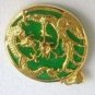Colorful ripples, mosaic green jade pendant; auspicious pendant
