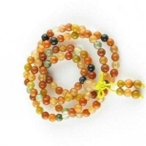 Tibetan Buddhist prayer beads, 8 mm, colorful jade beads, meditation, Yoga Mala 108 beads