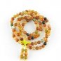 Tibetan Buddhist prayer beads, 8 mm, colorful jade beads, meditation, Yoga Mala 108 beads