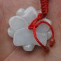 Natural jade pendant. White carved jade pendant. Lucky charms.
