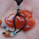 Hand-carved. Red Jade Pi Xiu pendant. Lucky necklace, Hand-carved. Red Jade Pi Xiu pendant. Lucky necklace,