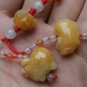 Natural Huang Cuiyu pendant. Rich pig rich topaz pendant.