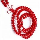 Tibetan Buddhist prayer beads, 6 mm red coral beads, meditation beads 108 Tibetan Buddhist prayer beads, 6 mm red coral beads, meditation beads 108