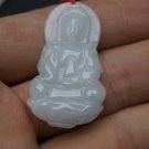 Natural Goddess pendant, hand-carved; white jade Guanyin Buddha amulet pendant Natural Goddess pendant, hand-carved; white jade Guanyin Buddha amulet pendant