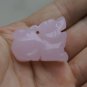 Natural jade pendant. Pendant pink unicorn. Children preferred.