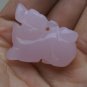 Natural jade pendant. Pendant pink unicorn. Children preferred.