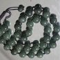 Tibetan Buddhist prayer beads; ink jade necklace, 8mm 108 bead Mala Yoga meditation