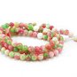 Tibetan Buddhist prayer beads, 10 mm colorful jade beads, meditation Yoga Mala 108 beads.