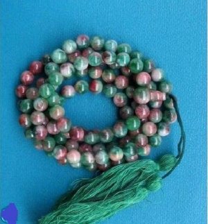 A multi-color jade beads, .8 mm beads, meditation, Yoga Mala 108 beads.