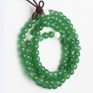 Tibetan Buddhist prayer beads, 8.5 mm green Malaysia jade, 108 Meditation Yoga Mala beads
