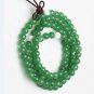 Tibetan Buddhist prayer beads, 8.5 mm green Malaysia jade, 108 Meditation Yoga Mala beads