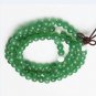 Tibetan Buddhist prayer beads, 8.5 mm green Malaysia jade, 108 Meditation Yoga Mala beads