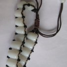 Natural jade. Hand-woven bracelets. White jade beads, neutral