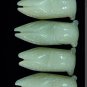 Natural white jade, hand-carved cicada pendant. Pendant on 46x19x9mm