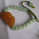 Natural jade. Hand-carved brave, brave rosy +16 Ock, hand-woven bracelets.