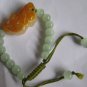 Natural jade. Hand-carved brave, brave rosy +16 Ock, hand-woven bracelets.