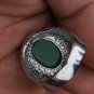 Gild inlaid jade rings, green emerald ring surface. Selection of a successful man