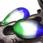 Multi-colored cat's eye stone, hand-carved pendants, fashion, Christmas gifts (one pair price)