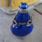 Retro copper-nickel alloy plated. Inlaid cloisonne snuff bottle. Christmas gifts