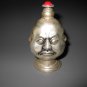 Antique snuff bottles. Perfect shape of copper-nickel alloy. Happy / angry / sad / happy.