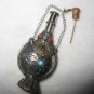 Retro red sapphire inlaid copper-nickel alloy. Snuff bottles. Ornamental. Collection