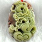 Hand-carved zodiac - dragon pendant. Purple Jade, 2012 is Year of the Dragon