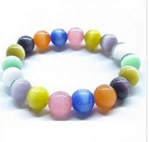 Seven color opal. Bracelet. Preferred beauty