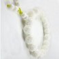 Tridacna pearl white, hand-carved, 17 Tridacna Lotus Bracelet