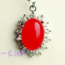Natural red agate pendant. Red agate inlaid diamond pendant. Beautiful women preferred Natural red agate pendant. Red agate inlaid diamond pendant. Beautiful women preferred