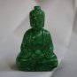 Chinese old jade, retro green jade Buddha, small ornaments, hand