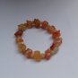 Natural agate.Hand-carved. Rich the pig.(14 pig +14 beads).Bracelets