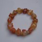 Natural agate.Hand-carved. Rich the pig.(14 pig +14 beads).Bracelets