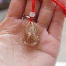 Natural crystal.Hand-carved.Water drop pendant.Natural plants pattern. Pendant necklace. Natural crystal.Hand-carved.Water drop pendant.Natural plants pattern. Pendant necklace.