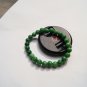 Natural green Cuiyu. Bracelet. 8MM beads, 24 beads rosaries.