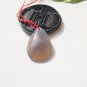 Natural agate pendant, hand-carved, (water drop). Natural landscape agate pendant
