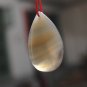 Natural agate pendant.(Water drop). Natural scenery. About; .40 x28x8mm