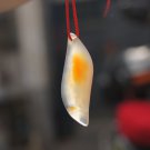 Natural agate pendant.(S type). About; 47x15x6mm