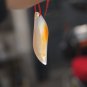 Natural agate pendant.(S type). About; 47x15x6mm