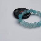 Light blue jade. Bracelet.Single bead diameter of about; 12 mm.